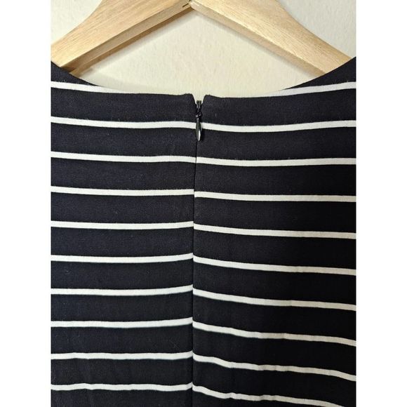 White House Black Market Black and White Striped Mini Dress - Picture 7 of 9